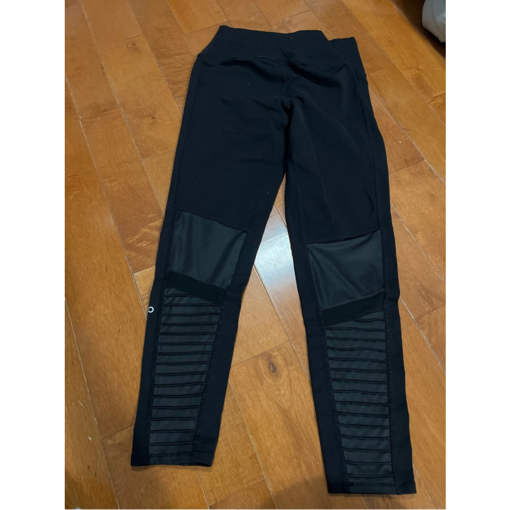 Alo 7/8 High-Waist Moto Legging Black Size Medium - Picture 3 of 6